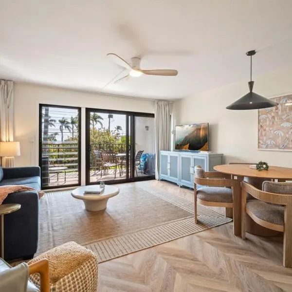 Modern oceanview condo at Lawai Beach Resort! New!，位于科洛阿的酒店