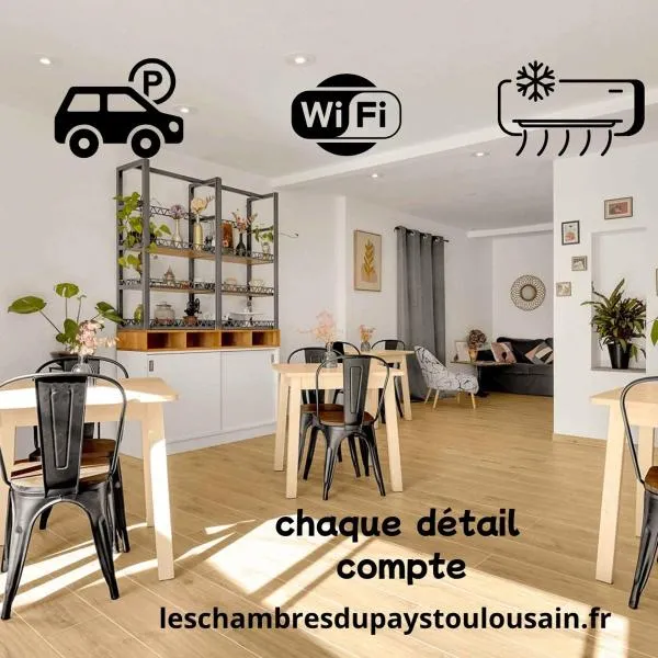 Les Chambres du Pays Toulousain，位于Pechbonnieu的酒店