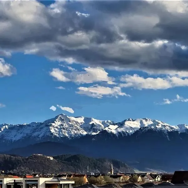 Penthouse Râșnov 80mp, balcon 30mp，位于莱斯诺夫的酒店