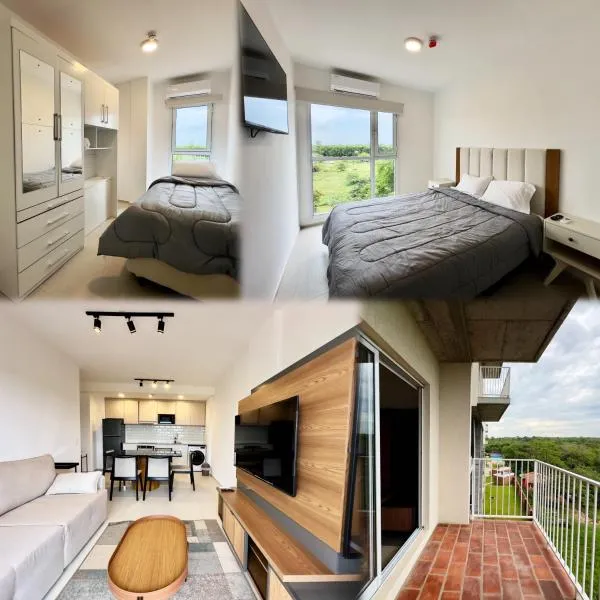 Apartamento en Luque cerca a Asunción con Piscina y cancha de pádel 301，位于Luque的酒店