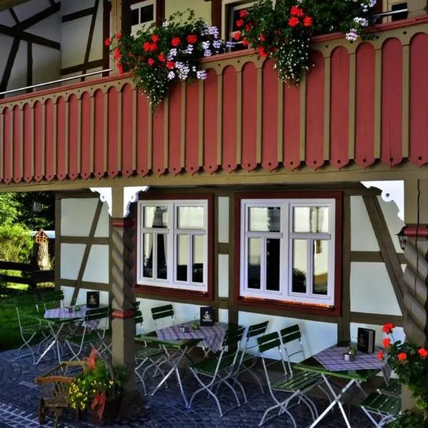 Café im Hof- Bed & Breakfast，位于Streufdorf的酒店