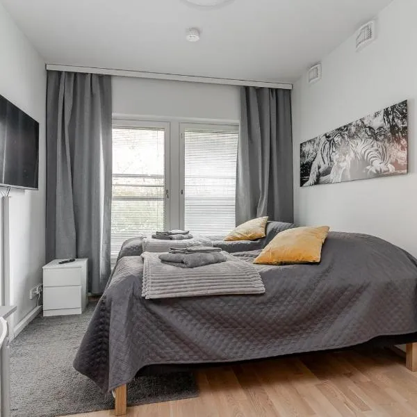 Laadukas kalustettu yksiö Logomolla 1-2hlö，位于图尔库的酒店