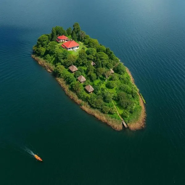 Sharp Island Gorilla Lodge, Lake Bunyonyi，位于Kashasha的酒店