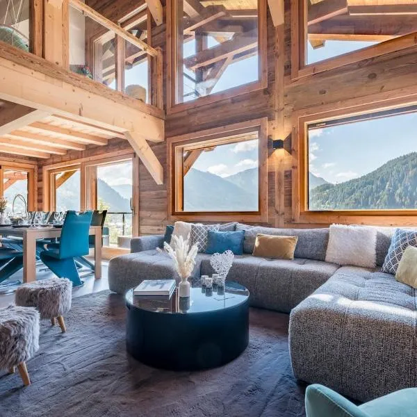 Chalet Familial Spacieux Le Spencer Grand Luxe Châtel，位于沙泰勒的酒店