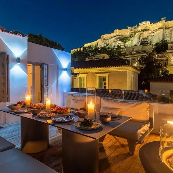 Plaka Villa with Epic Acropolis Views，位于雅典的酒店