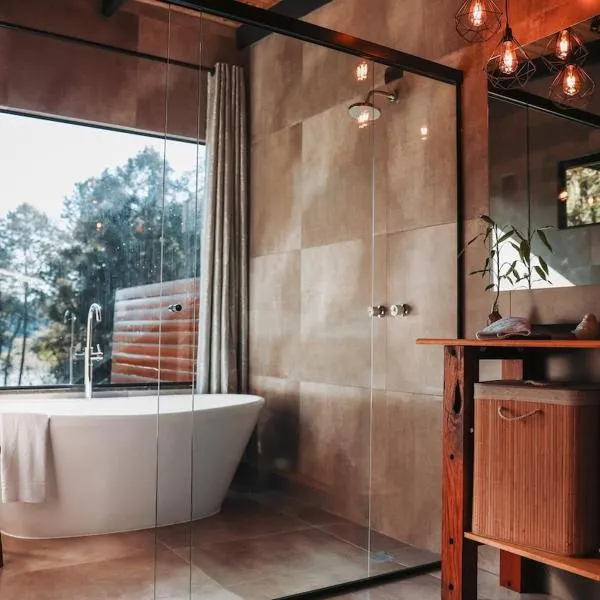 Tiny House Passaúna - Climatizado com banheira，位于库里提巴的酒店