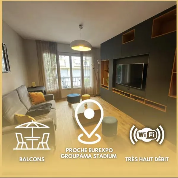 Appartement Spacieux à Bron - 30' Groupama Stadium，位于布隆的酒店