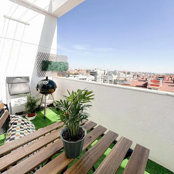 Apartamento com terraço em Lisboa，位于阿马多拉的酒店