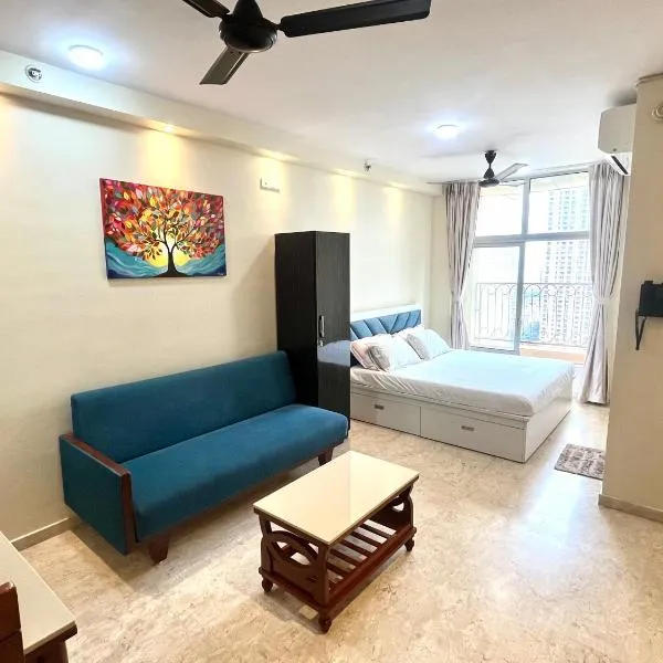 Picturesque LakeView Studio Apartment Hiranandani Estate Thane，位于塞恩的酒店