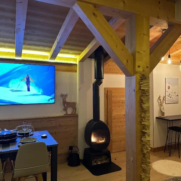Portes du Soleil T3 "comme un chalet" direct access Morzine Avoriaz，位于蒙特里永的酒店