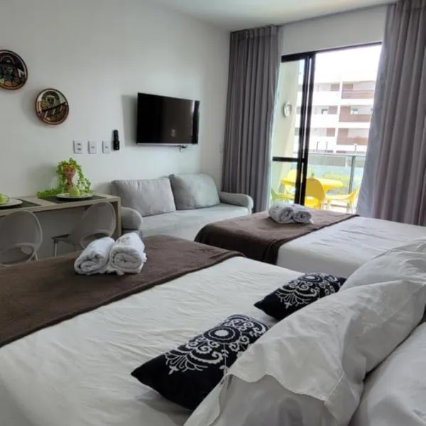 Refúgio By Paty - Malia Beach Studio Porto de Galinhas Muro Alto - Família，位于伊波茹卡的酒店