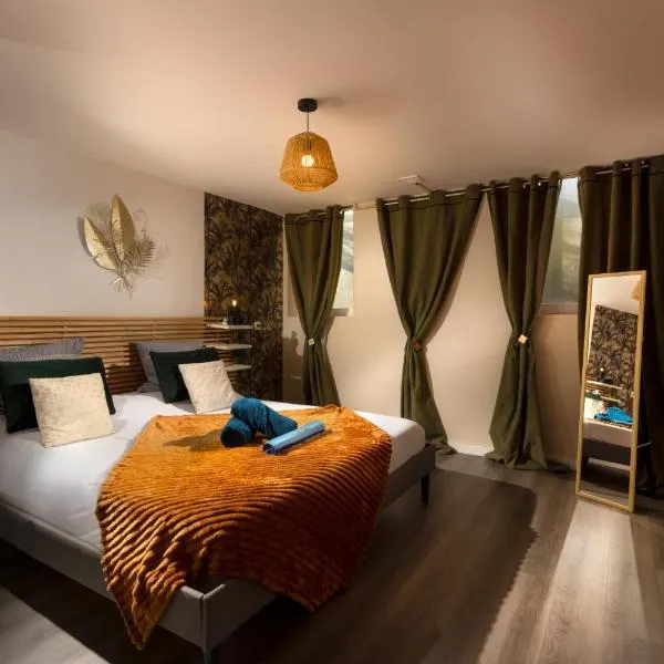 LE CONCORDE-WIFI-Clim-Parking-3étoiles-OcKeys，位于Bram的酒店