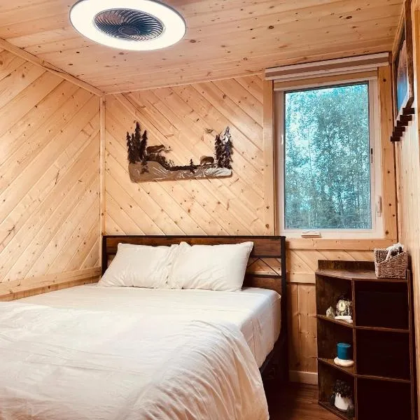 Big Lake Alaska Cozy Cub Cabin with Private Hot Tub & Sauna，位于Big Lake的酒店