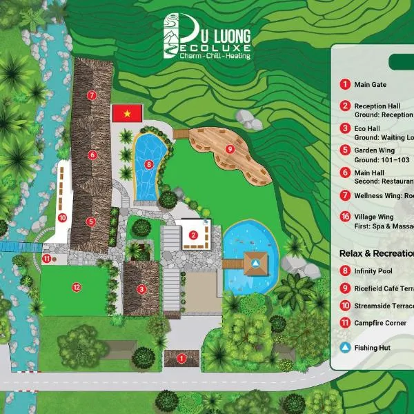 Pu Luong EcoLuxe Resort & Spa，位于Pu Luong的酒店
