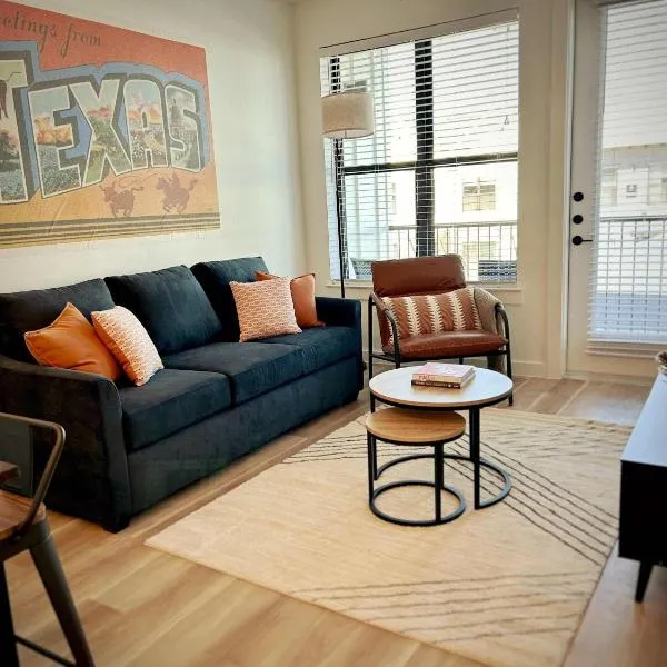 Charming 1BR Retreat - Walk to Gruene Hall Upscale Amenities，位于新布朗费尔斯的酒店