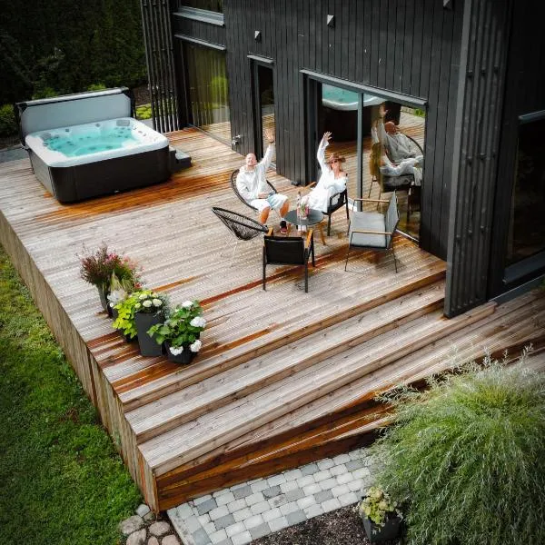 Villa Lakstīgalas Lux，位于Skrīveri的酒店