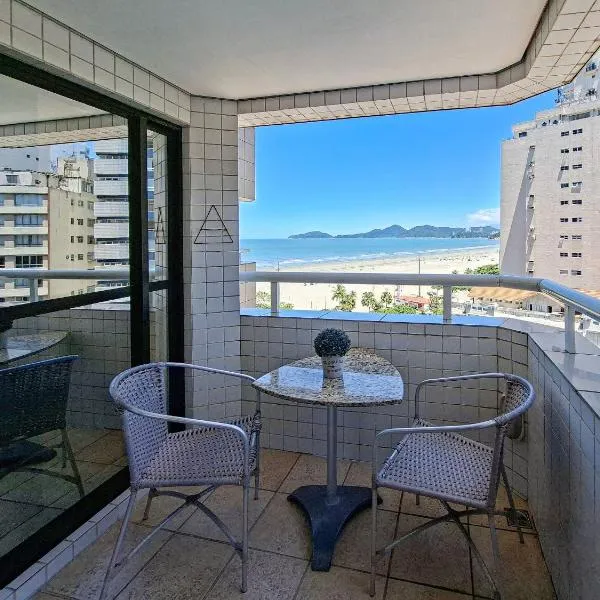 SHB - Flat adaptado | Frente mar | Piscina | Wi-Fi，位于桑托斯的酒店