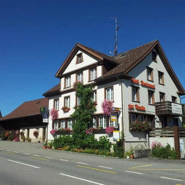 Hotel Garni Traube B&B，位于Schönengrund的酒店