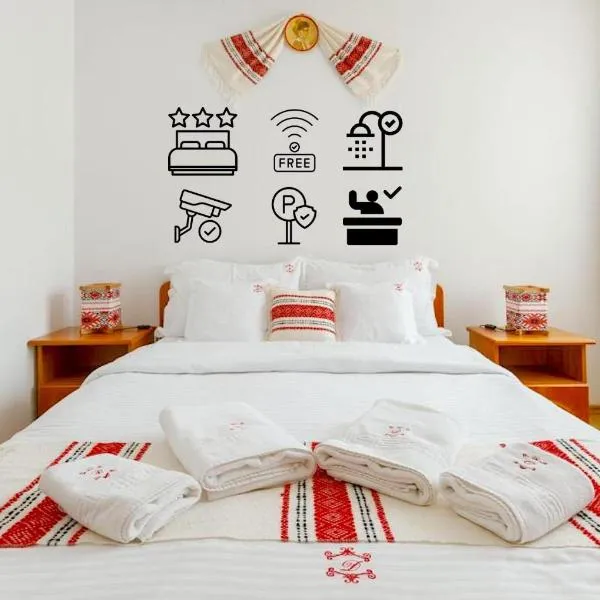 Casa Dacică - Rasnov Central - Free Parking - Close to Bran, Brasov, Dino Park & Restaurants，位于莱斯诺夫的酒店