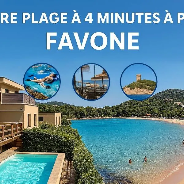 Villa di Favona 4 chambres piscine privée，位于孔卡的酒店