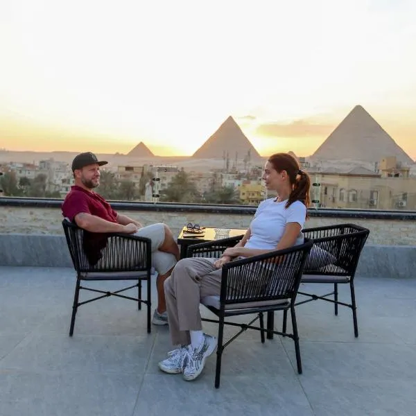 The Sacred Angle pyramids View，位于开罗的酒店