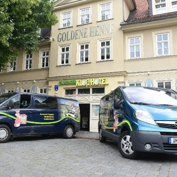 Hotel garni Goldene Henne，位于Ichtershausen的酒店