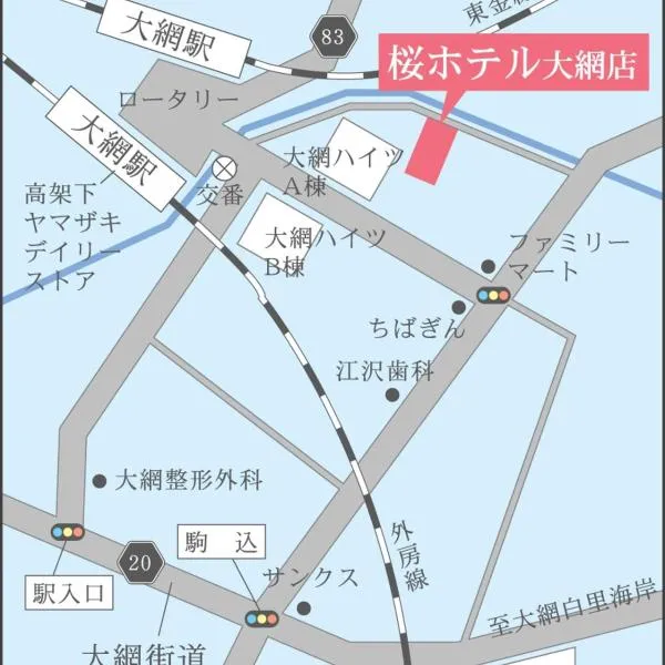 大网樱花酒店,位于Oamishirasato的酒店