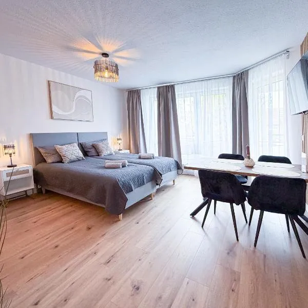 MOIN Apartments - Studio mit Balkon & Parkplatz, Wifi und TV，位于奥斯特霍尔茨-沙姆贝克的酒店