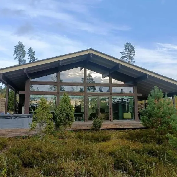 Naava Resort Luppo - Upea huvila järvinäkymällä ja ulkoporealtaalla，位于艾赫泰里的酒店