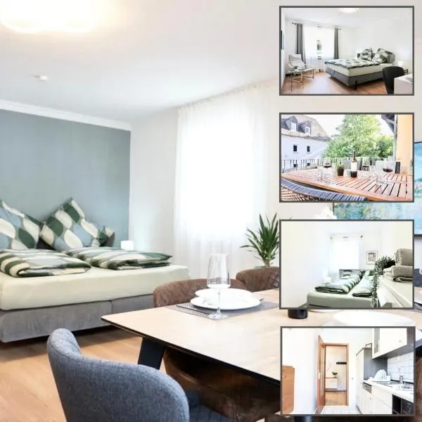 NEU I 2 Schlafzimmer für bis zu 8 Gäste mit schönem Balkon und privatem Stellplatz unmittelbar an der Mosel，位于科布伦茨的酒店