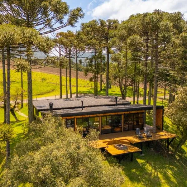 Cabana na Serra Lareira e Vista Deslumbrante，位于Rio Rufino的酒店