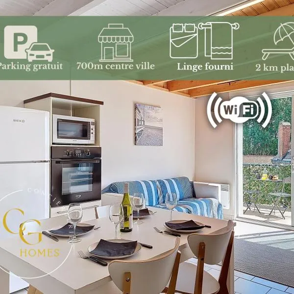 CAP SURF, Superbe Duplex, WIFI, 5 min à pied du centre ville，位于圣让-德蒙的酒店