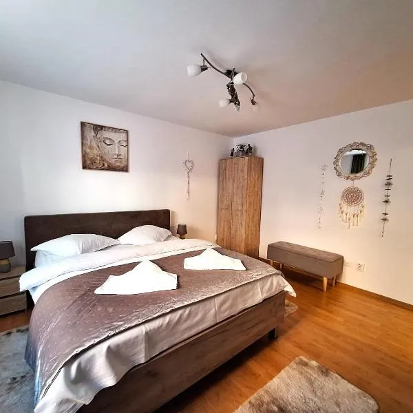 Rustic Breeze Azuga - BBQ, Fireplace and Parking，位于阿祖加的酒店