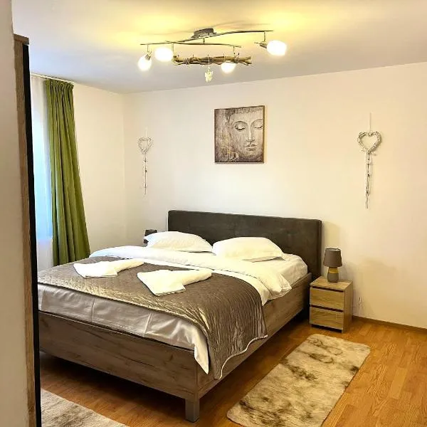 Rustic Breeze Azuga - 5 Mins to Train Station & BBQ，位于阿祖加的酒店