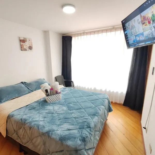 Aparta-estudio INTELIGENTE en zona norte, cerca de UPTC, Unicentro y Viva Tunja，位于通哈的酒店