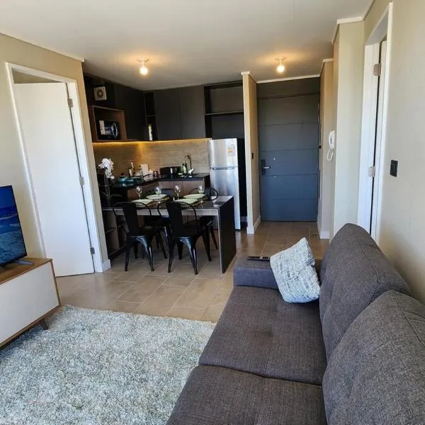 Cómodo, moderno, nuevo, 2D2B, incluye estacionamiento，位于洛斯安赫莱斯的酒店