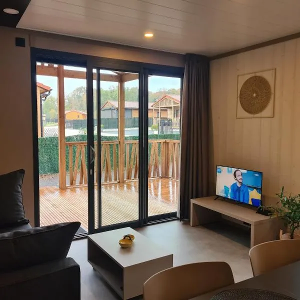 Chalet Lac du Der Giffaumont-Champaubert，位于吉福蒙尚波贝尔的酒店