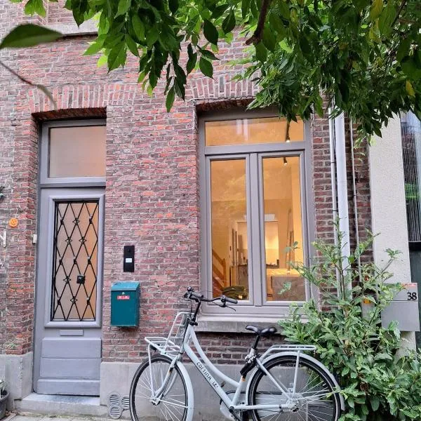 Funky Jungle house - Rustig gelegen rijwoning in hartje Mechelen，位于梅赫伦的酒店