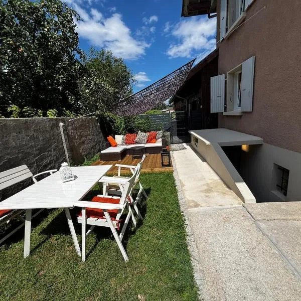 Cozy studio 2 steps from Geneva，位于Sergy的酒店