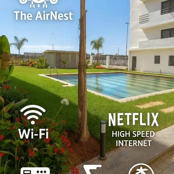 Nouaceur Suite avec Piscine Casa Aéroport AirNest，位于诺阿瑟的酒店