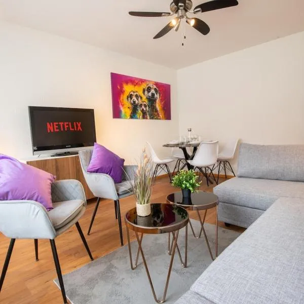 Spacious Apartment near Roche and Tinguely - Special MAGICAL MEERKATS 4 Apartment, Basel, up to 6 guests，位于巴塞尔的酒店