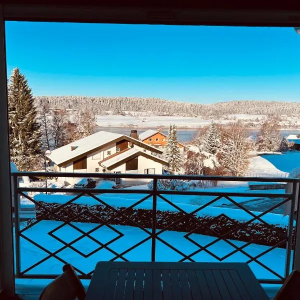La Gentiane bleue, vue lac Saint Point，位于马尔比伊松的酒店