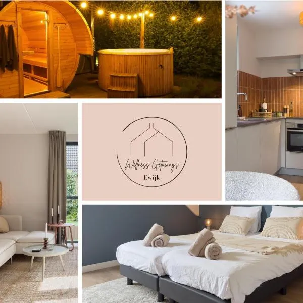 6-p Wellnesshuisje met sauna/hottub bij Nijmegen，位于Ewijk的酒店