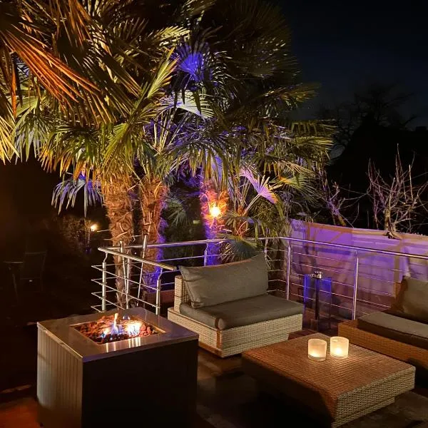 Sonnendeck - Wellness Whirlpool Garden & Grill,125qm，位于梅尔布施的酒店