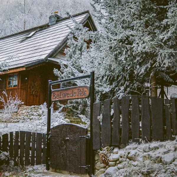 Domek Góralski Belwederek ski-in ski-out z prywatną sauną，位于卡尔帕奇的酒店