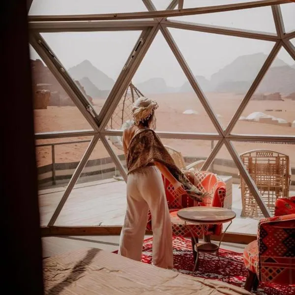 wadi rum santa camp，位于瓦迪拉姆的酒店