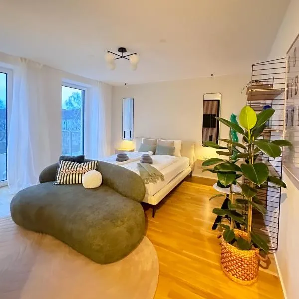 Modernes City Apartment inkl Garage und Balkon，位于林茨的酒店