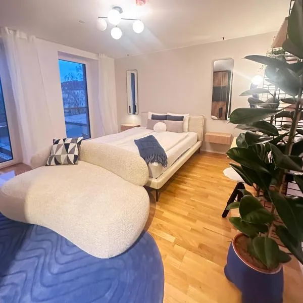 Design City Apartment I Zentrum I Garage I Dachterrasse I Waschtrockner，位于林茨的酒店