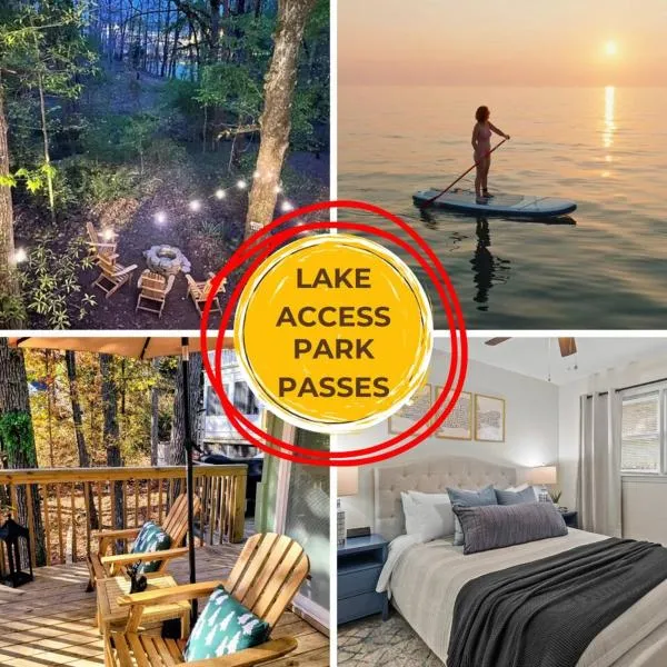 ClemsonILakesideIParkPassIPizzaOvenlYouTubeTVlFirePit，位于安德森的酒店