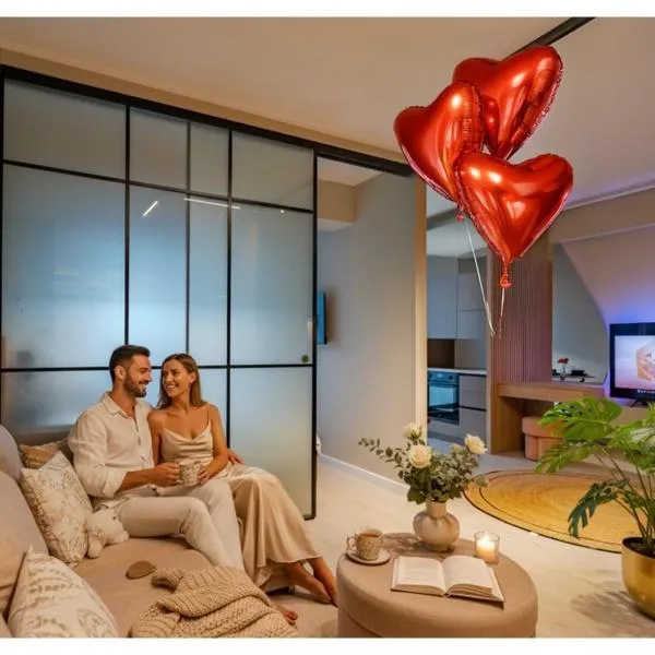 Own the Moment by Blvd 41B7 - Modern Cozy Apartment in Pipera，位于沃伦塔里的酒店